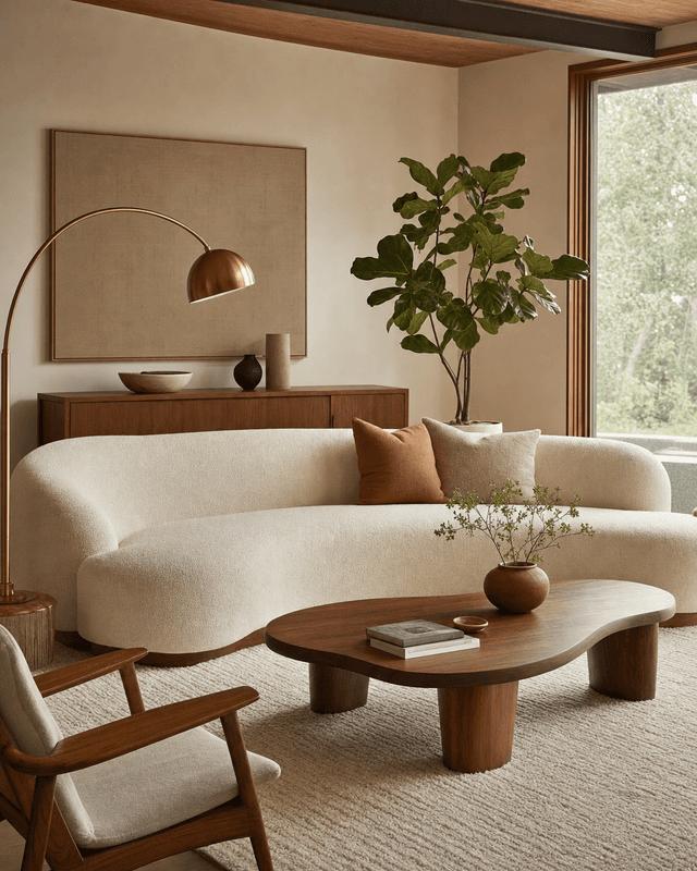 Mid-century living room