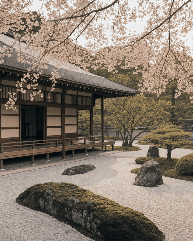 Japanese zen garden